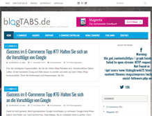 Tablet Screenshot of blogtabs.de